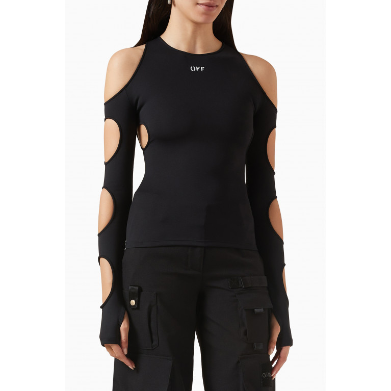 Off-White - Sleek Holes Top in Jersey