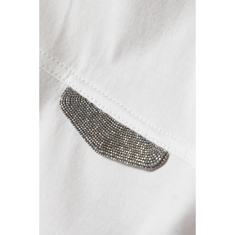 Brunello Cucinelli - Embellished T-shirt in Cotton-jersey