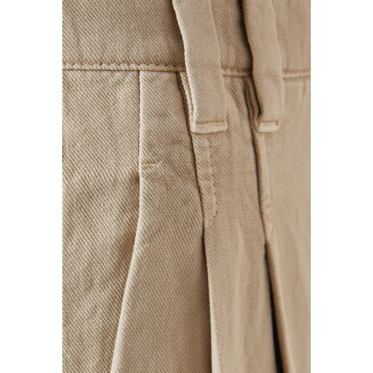 Brunello Cucinelli - Pleated Wide-leg Pants in Linen-blend