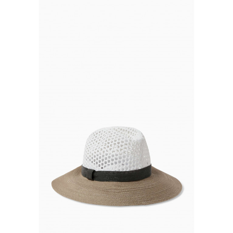Brunello Cucinelli - Hat in Straw & Mesh
