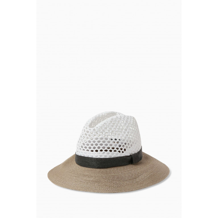 Brunello Cucinelli - Hat in Straw & Mesh