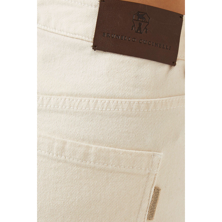 Brunello Cucinelli - Dyed Pants in Denim White