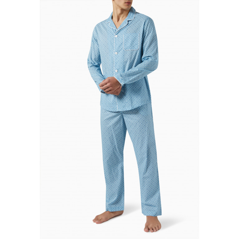 Derek Rose - Ledbury 56 Modern Pyjama Set in Cotton Batiste
