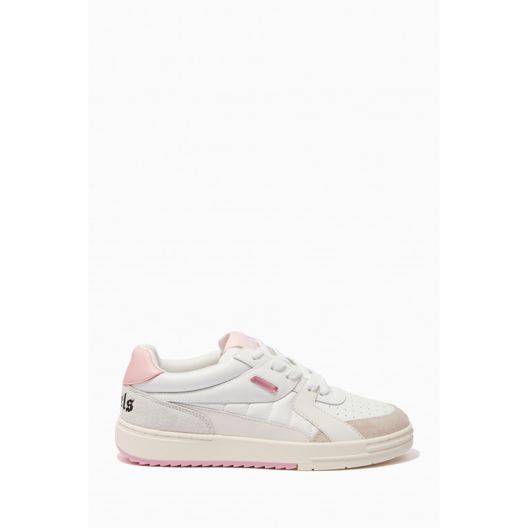 Palm Angels - Palm University Low-top Sneakers in Leather & Suede Pink
