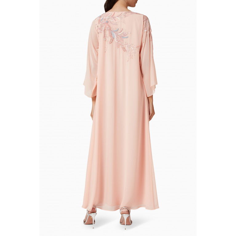 Fatma with Love - Embroidered Kaftan in Crepe