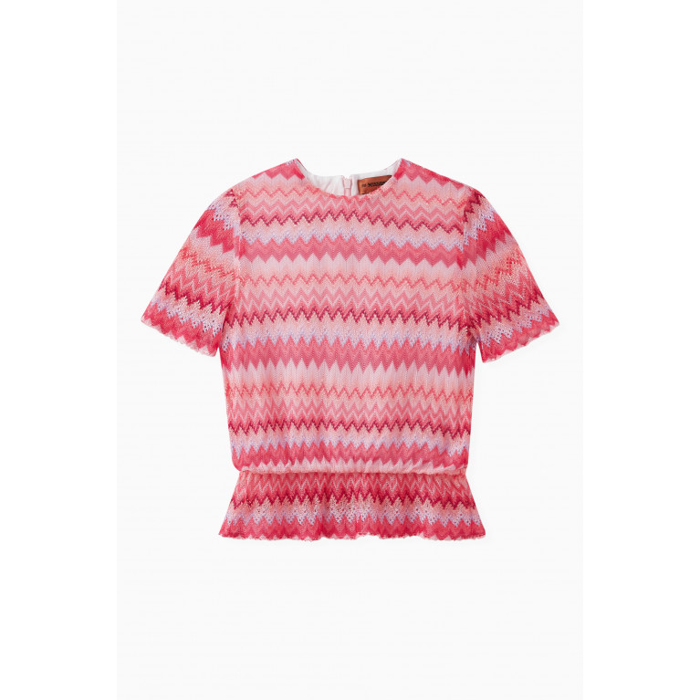 Missoni - Zigzag Print Top in Cotton Knit