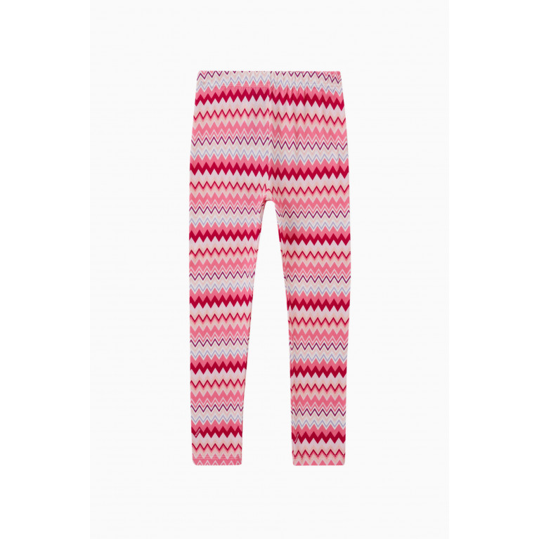 Missoni - Zigzag Print Leggings in Cotton Blend