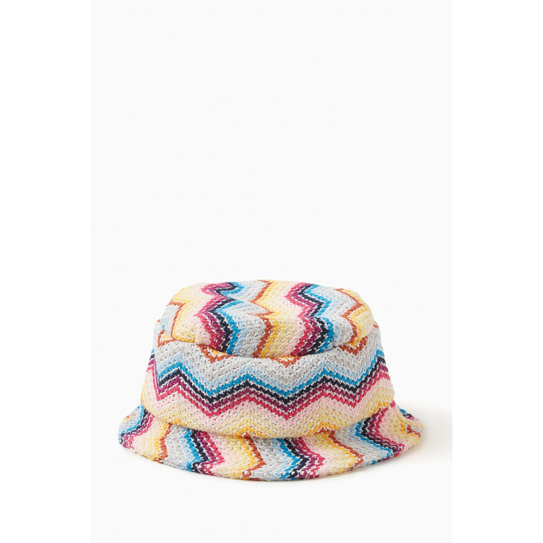 Missoni - Zig Zag Bucket Hat in Cotton Knit