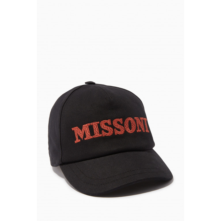 Missoni - Logo Baseball Cap in Cotton Black