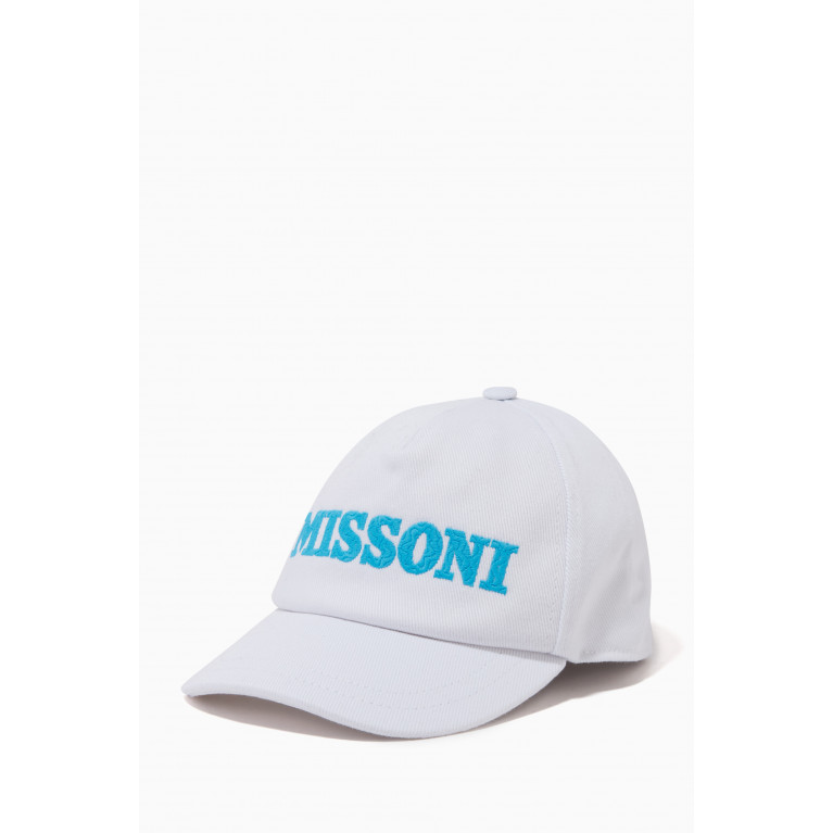 Missoni - Logo Baseball Cap in Cotton White