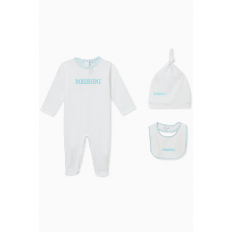 Missoni - Logo Sleepsuit Set in Cotton White