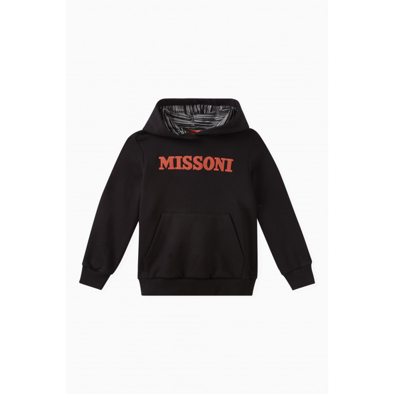 Missoni - Embroidered Logo Hoodie in Cotton