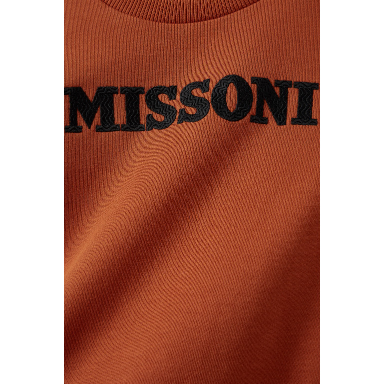 Missoni - Embroidered Logo Sweatshirt in Cotton