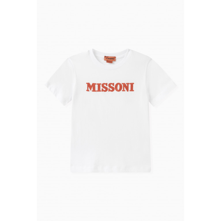 Missoni - Logo Print T-shirt in Cotton White