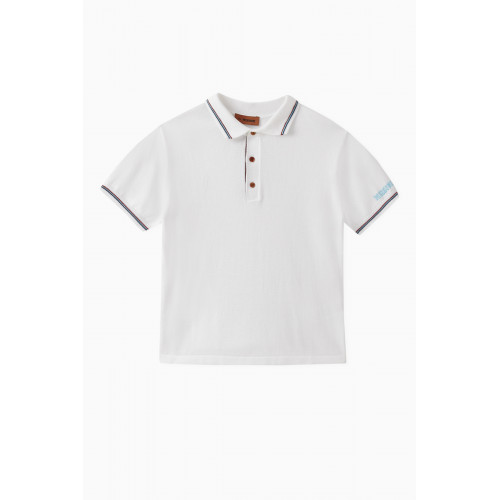 Missoni - Zigzag Short-sleeve Polo Shirt in Cotton