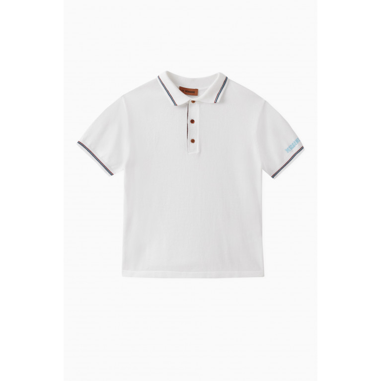 Missoni - Zigzag Short-sleeve Polo Shirt in Cotton