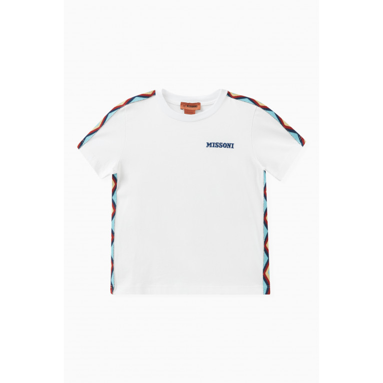 Missoni - Logo-embroidered T-shirt in Cotton