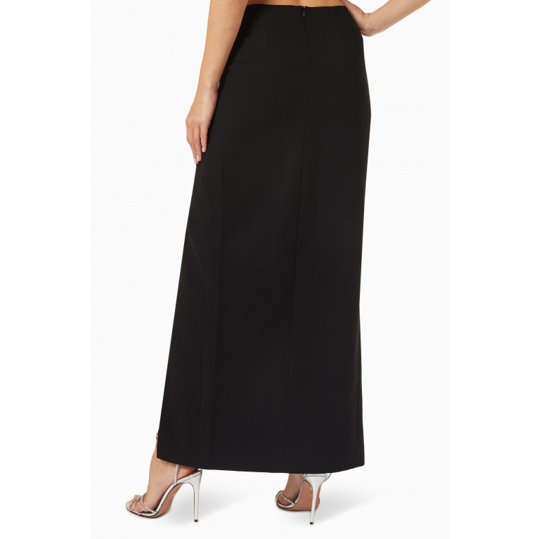 Rozie Corsets - Side Slit Maxi Skirt in Crepe