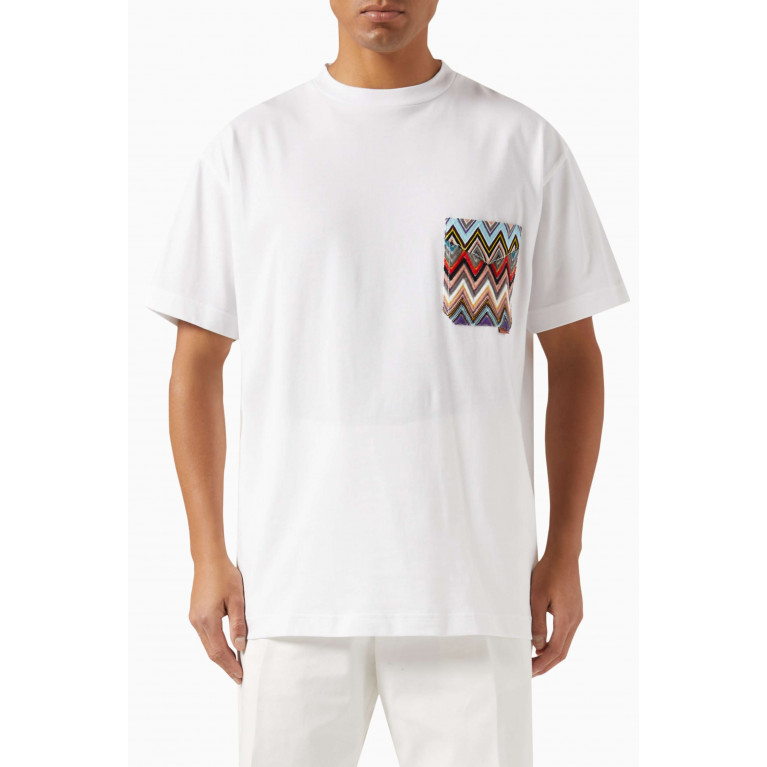Missoni - Zig Zag Pocket T-shirt in Cotton Jersey