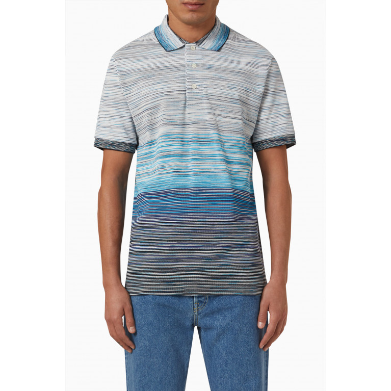 Missoni - Short-sleeved Polo Shirt in Cotton Piqué