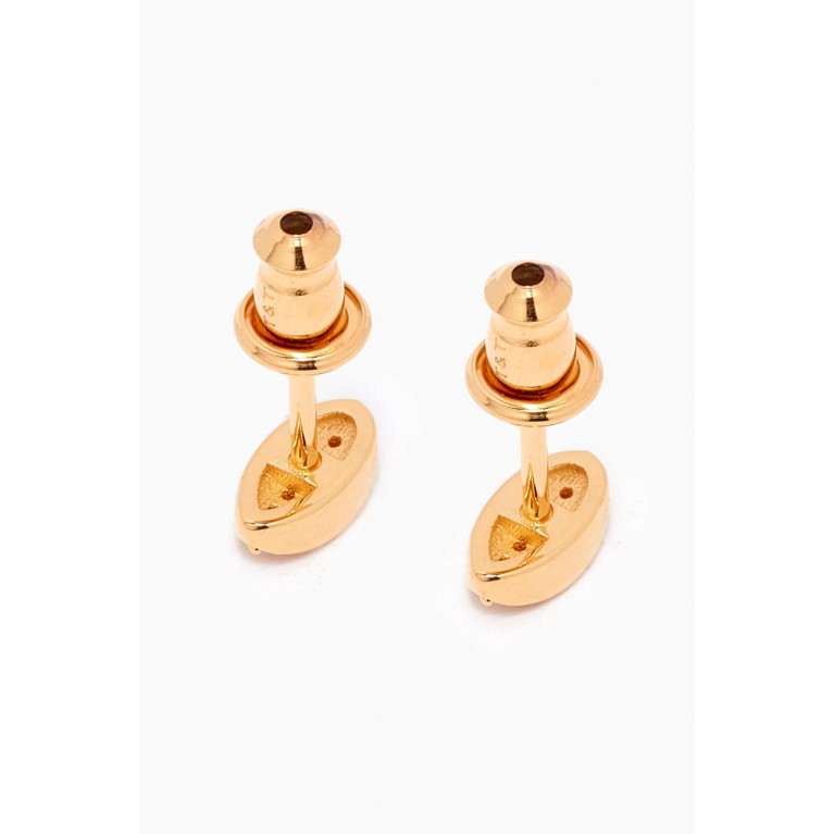 Tada & Toy - Salted Cowrie Shell Studs in 18kt Gold Vermeil