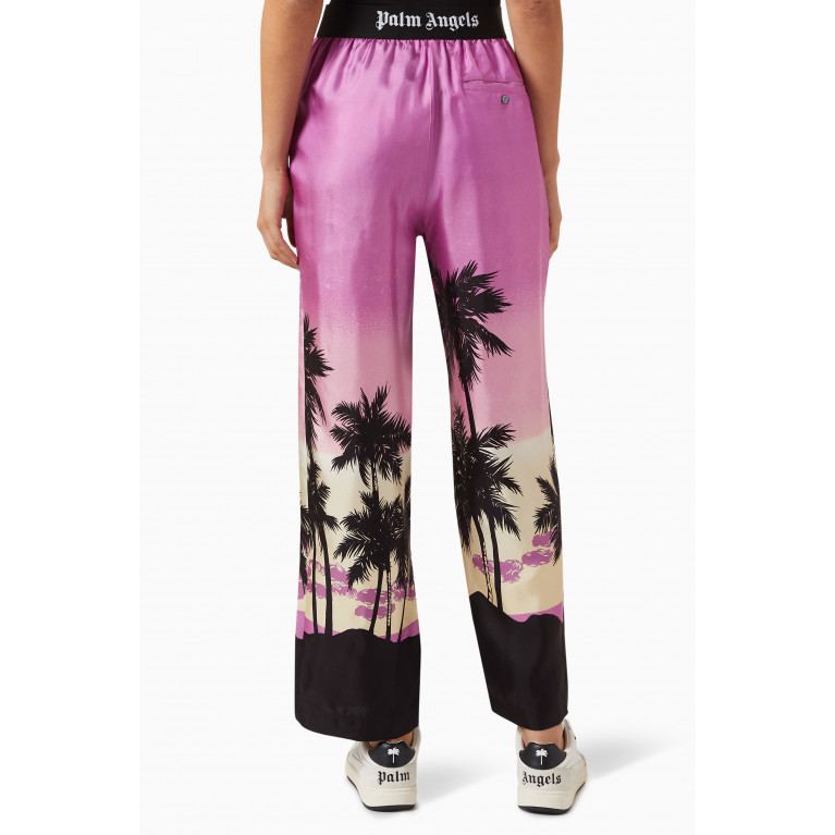 Palm Angels - Pink Sunset Pyjama Pants in Viscose