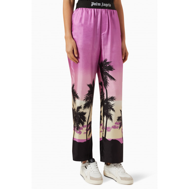 Palm Angels - Pink Sunset Pyjama Pants in Viscose