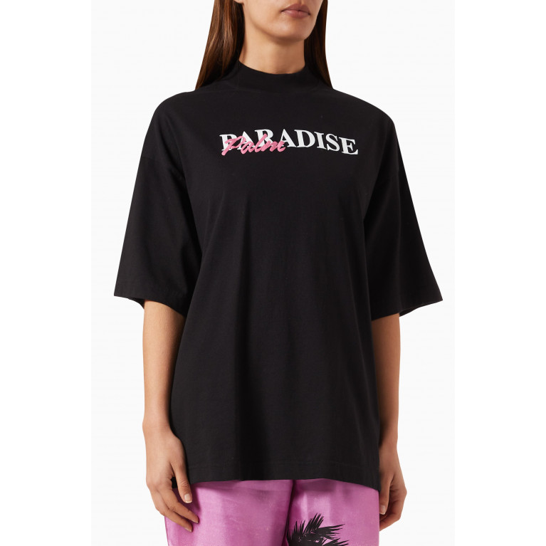 Palm Angels - Paradise Palm Loose T-shirt in Cotton-jersey