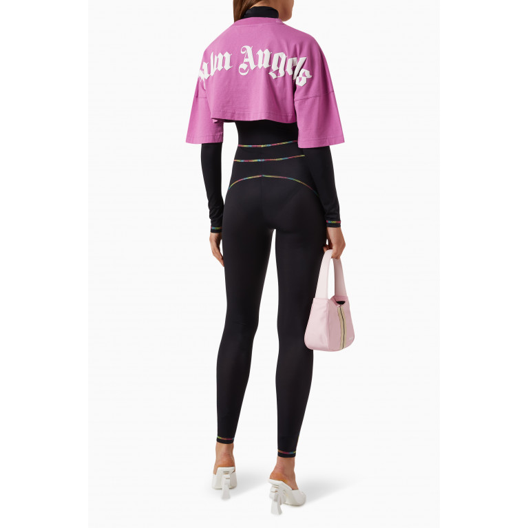 Palm Angels - Classic Overlogo Crop T-shirt in Cotton