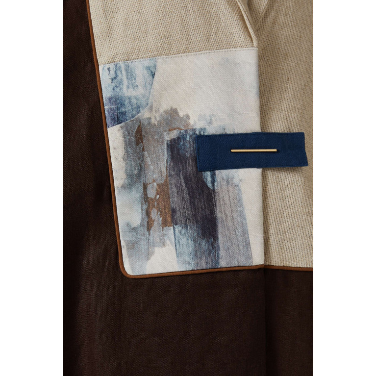 ZAH Design - Art-print Abaya in Linen