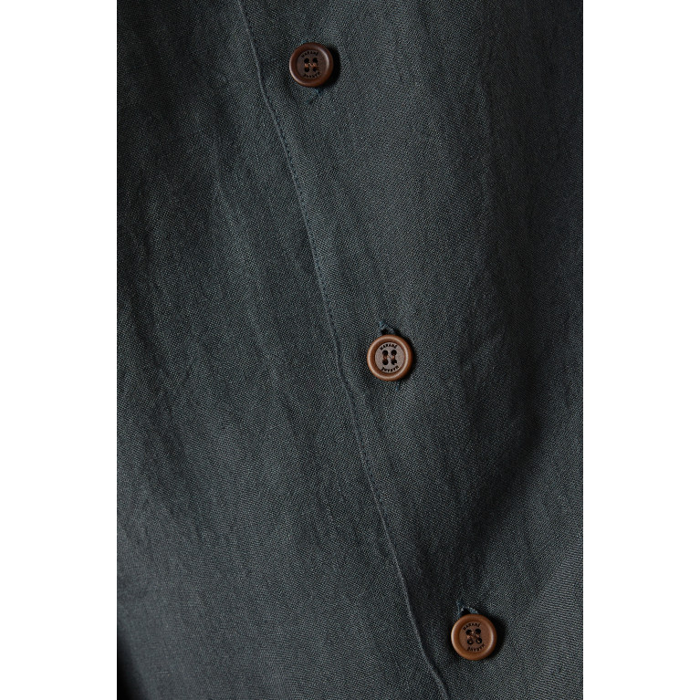 Marane - Camp Collar Lino Shirt in Linen
