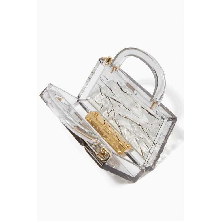 L'AFSHAR - Eva Bag in Crushed Ice Acrylic