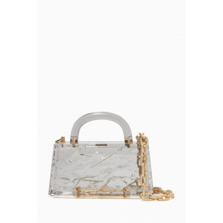 L'AFSHAR - Eva Bag in Crushed Ice Acrylic