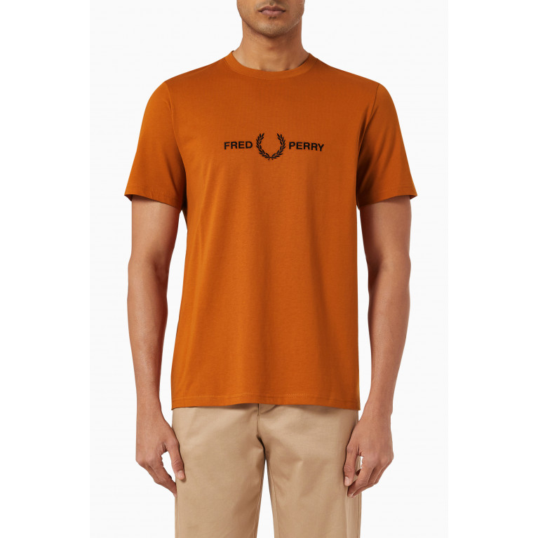 Fred Perry - Graphic Logo T-shirt in Cotton Jersey