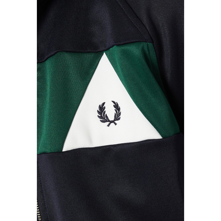 Fred Perry - Bold Panel Track Jacket in Polyester & Cotton