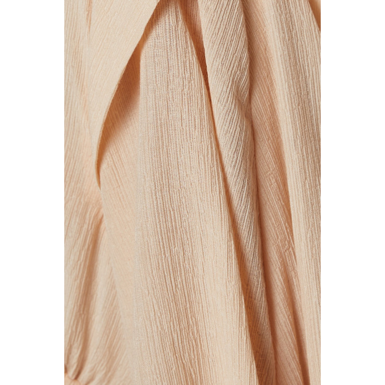 Aniic - Faith Midi Dress in Textured Fabric Neutral