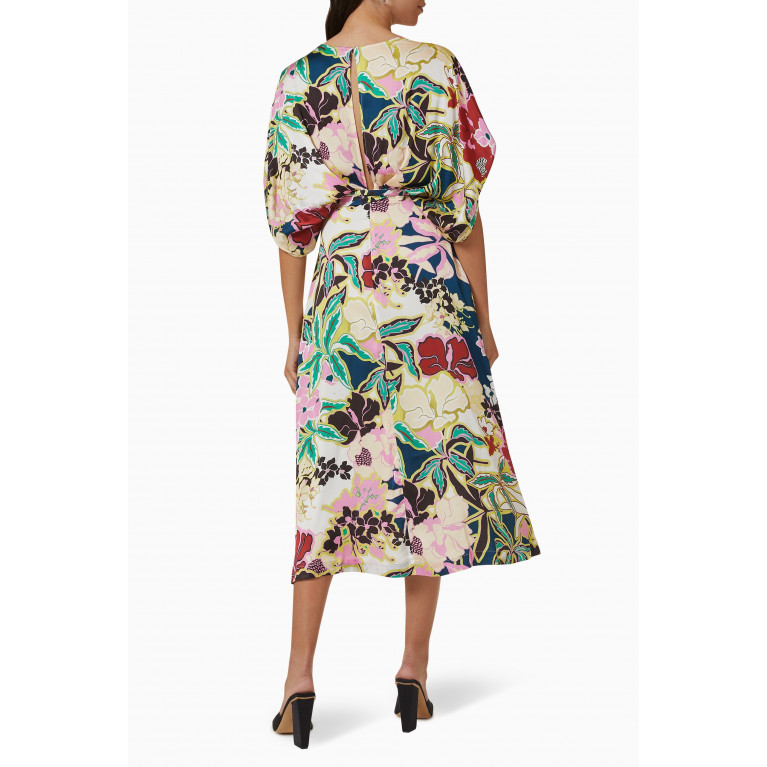 Aniic - Darcy Midi Dress in Floral Fabric