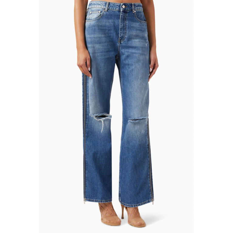 Stella McCartney - Vintage Mid-rise Zip Jeans in Denim