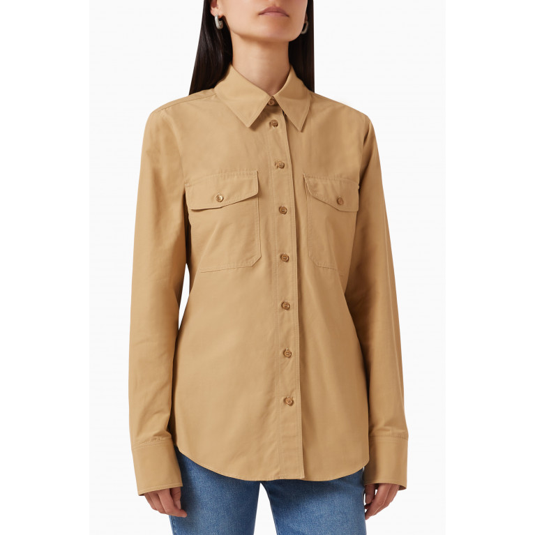 Stella McCartney - Slim-fit Button-up Shirt in Cotton-blend