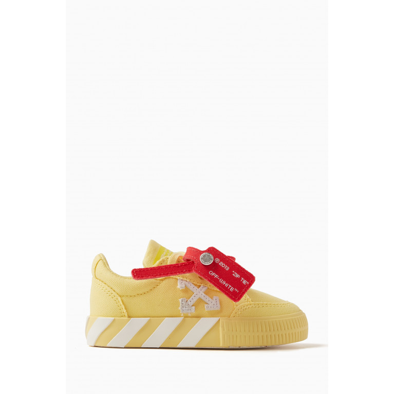 Off-White - Low-Top Sneakers in Vulcanized Canvas Yellow