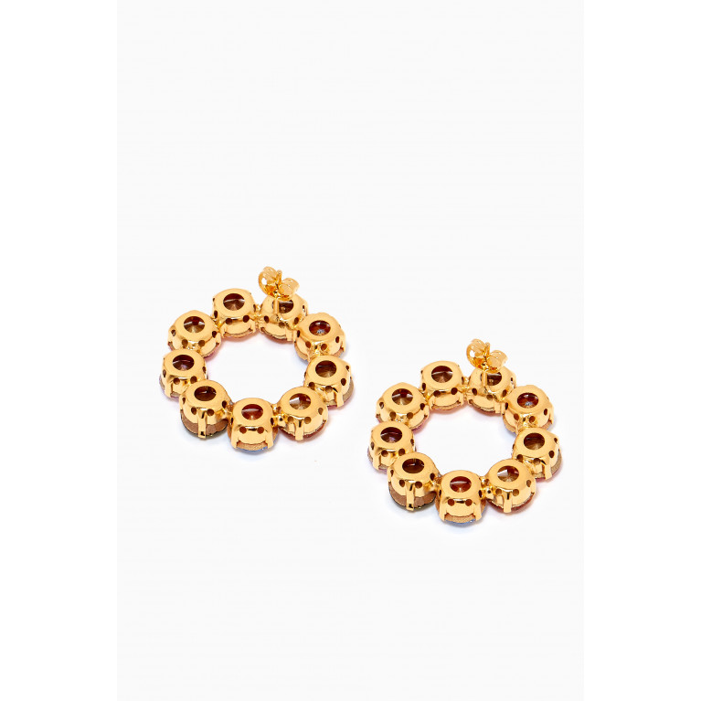 VANINA - Les Nuances Crystal Studs in Gold-plated Brass Multicolour
