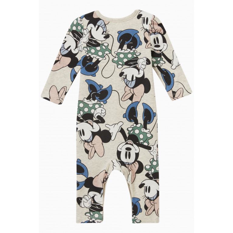 Name It - Minnie Mouse Romper in Cotton Neutral