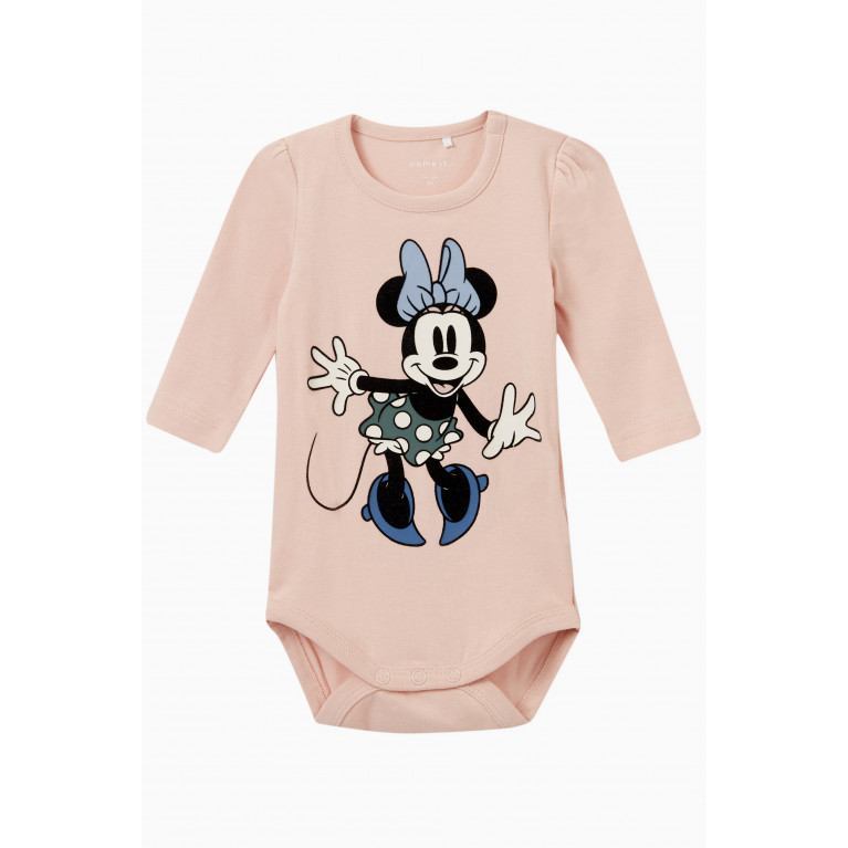 Name It - Minnie Mouse Bodysuit in Cotton Neutral