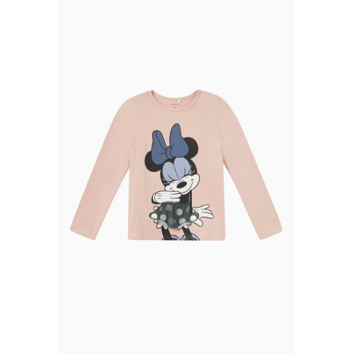 Name It - Minnie Mouse Top in Cotton Neutral