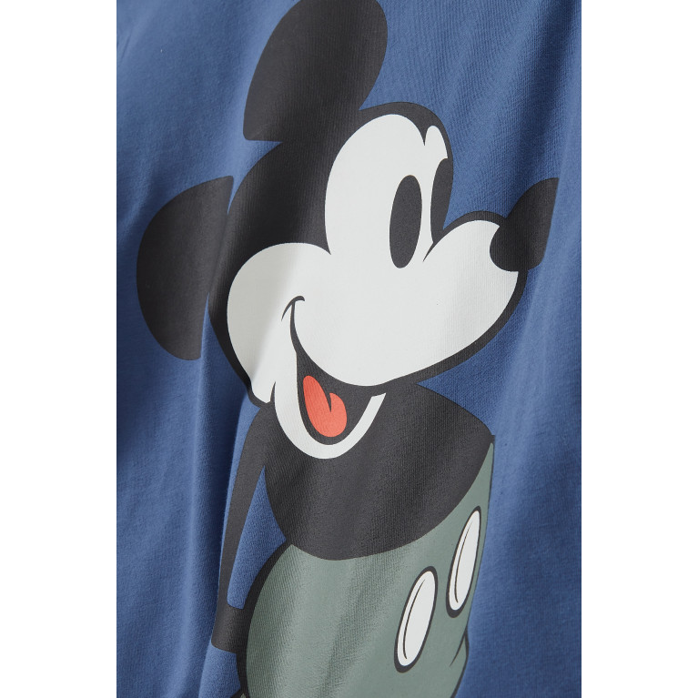 Name It - Mickey Mouse Top in Cotton Blue
