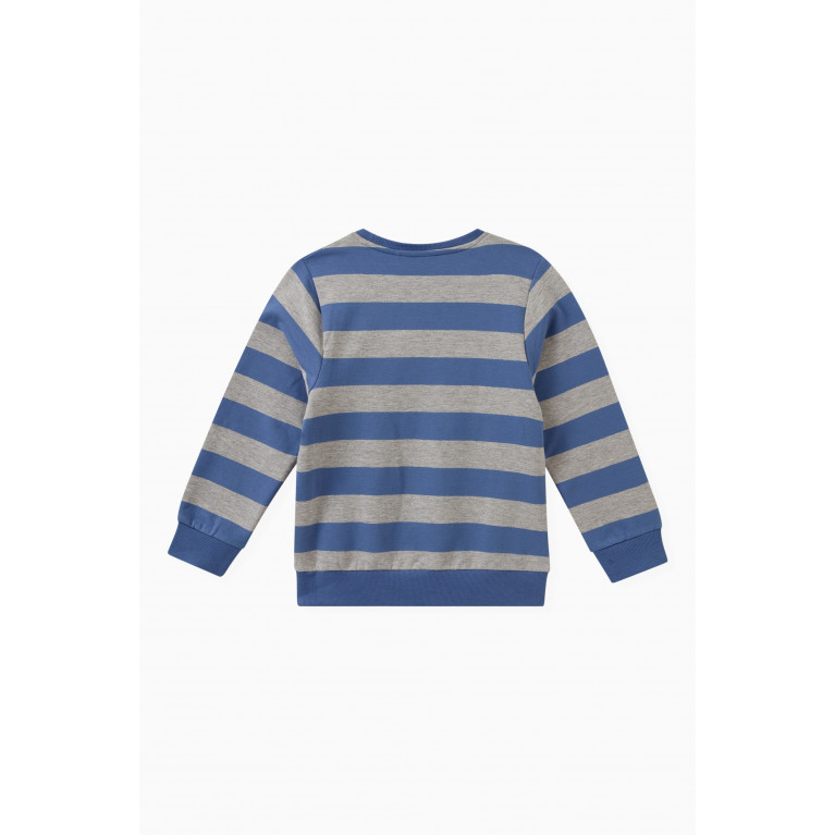Name It - Playmobil Sweatshirt in Cotton Blue