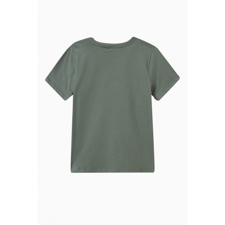 Name It - Graphic Print T-shirt in Cotton Green