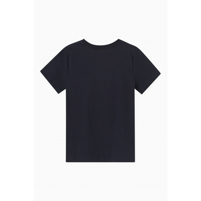 Name It - Graphic Print T-shirt in Cotton Blue