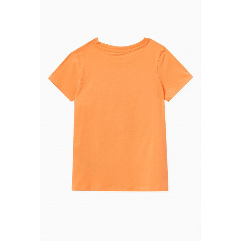 Name It - Graphic T-shirt in Stretch Cotton Orange