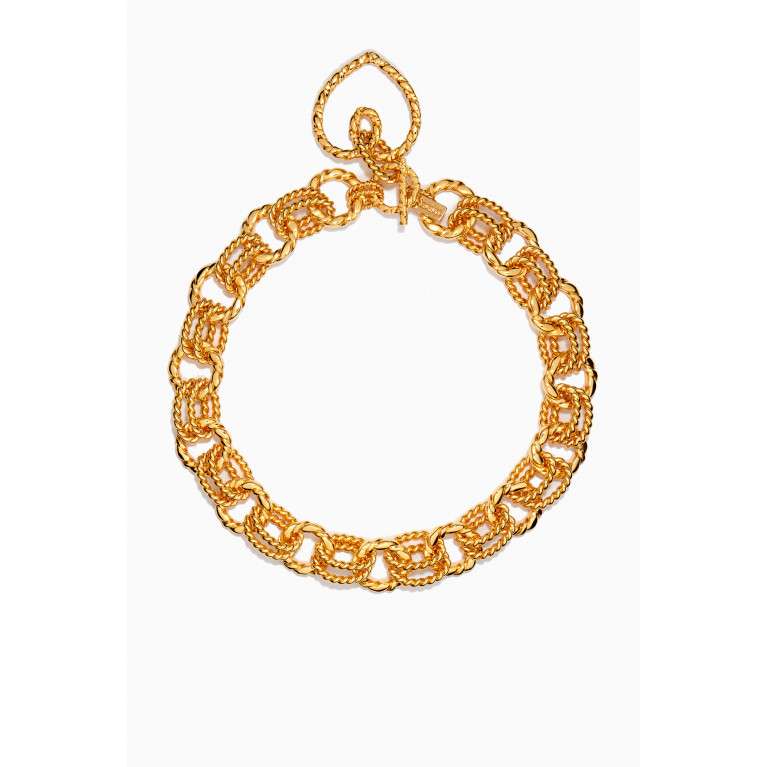 VANINA - Metisse Darling Choker Necklace in Gold-plated Brass